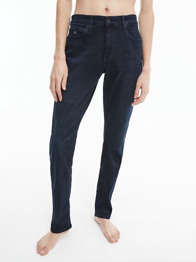 Calvin Klein Ruhák HU878075 | Calvin Klein Slim Férfi Farmernadrág Sötét Kék